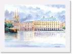 Dessin Mairie de Bayonne vue des quais en face  * 920 x 646 * (160KB)
